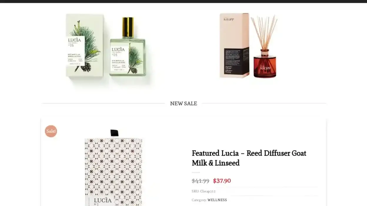 Screenshot of Fashion scam website Totalmakeups.com