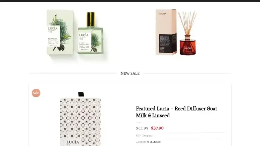 Screenshot of Fashion scam website Totalmakeups.com