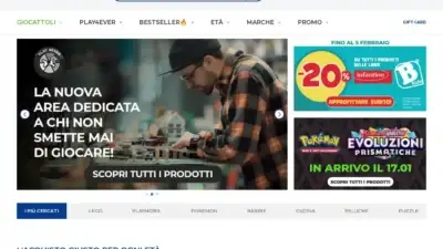 Screenshot of Non-Delivery scam website Toyscenter.it