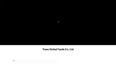 Screenshot of Non-Delivery scam website Transglobalfoodscoltd.com