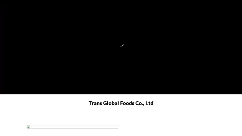 Screenshot of Non-Delivery scam website Transglobalfoodscoltd.com