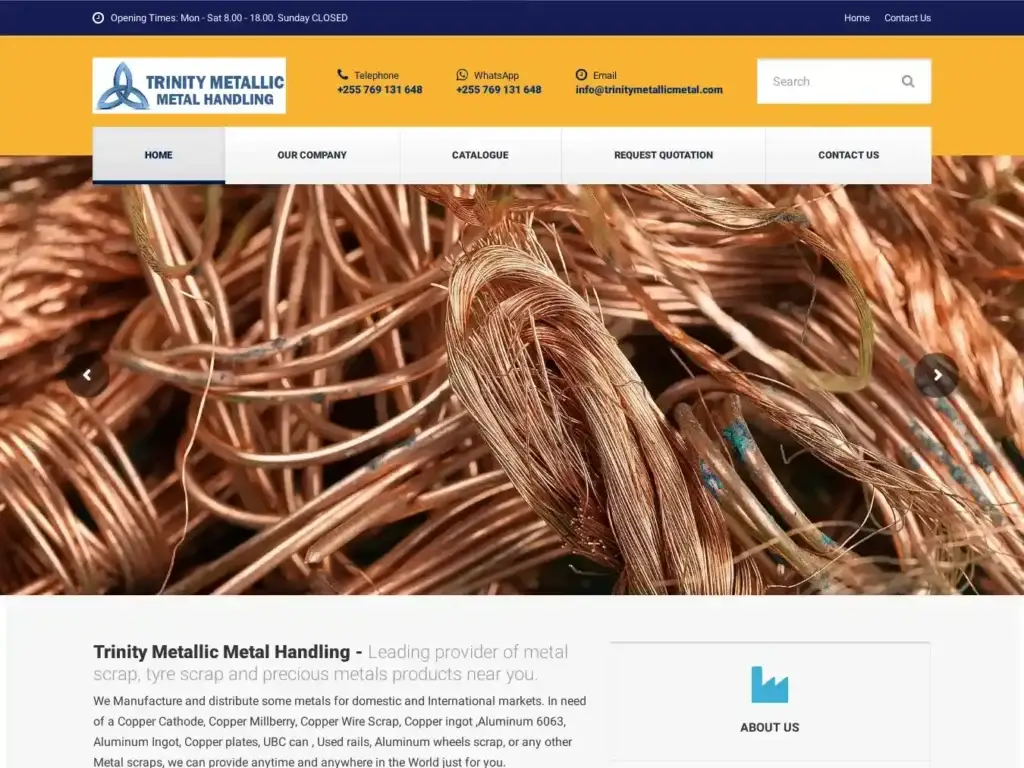 trinitymetallicmetal-com Alternative Text