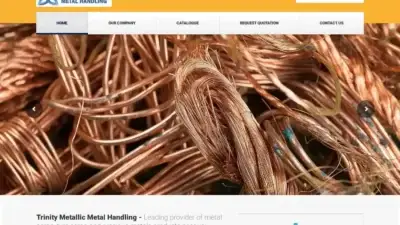 Screenshot of Non-Delivery scam website Trinitymetallicmetal.com