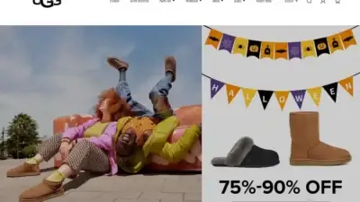 Screenshot of Fashion scam website Ugboots.shop