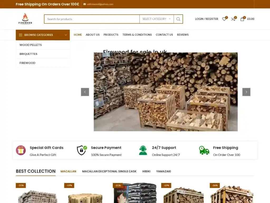 ukfirewood-com Alternative Text