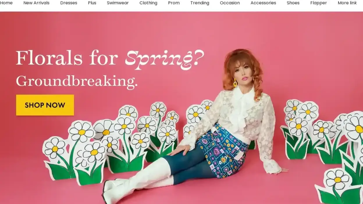 Screenshot of Non-Delivery scam website Uniquevintagesale.store