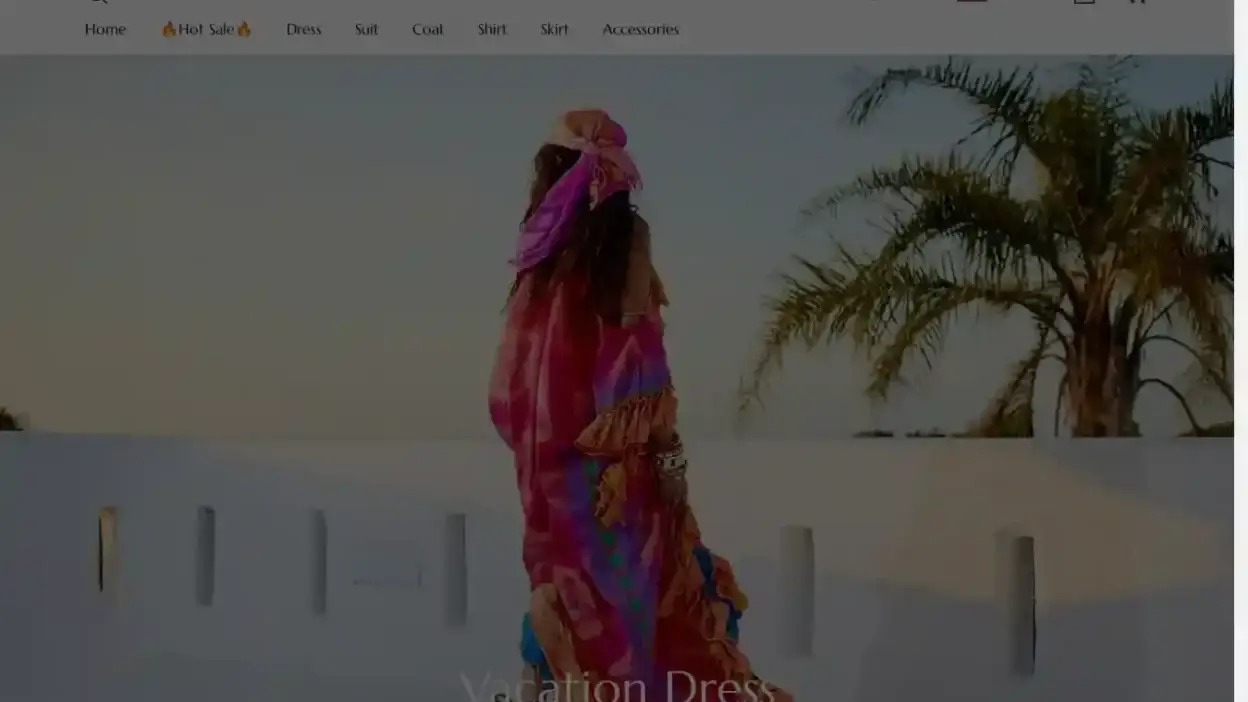 Screenshot of Non-Delivery scam website Urschic.store