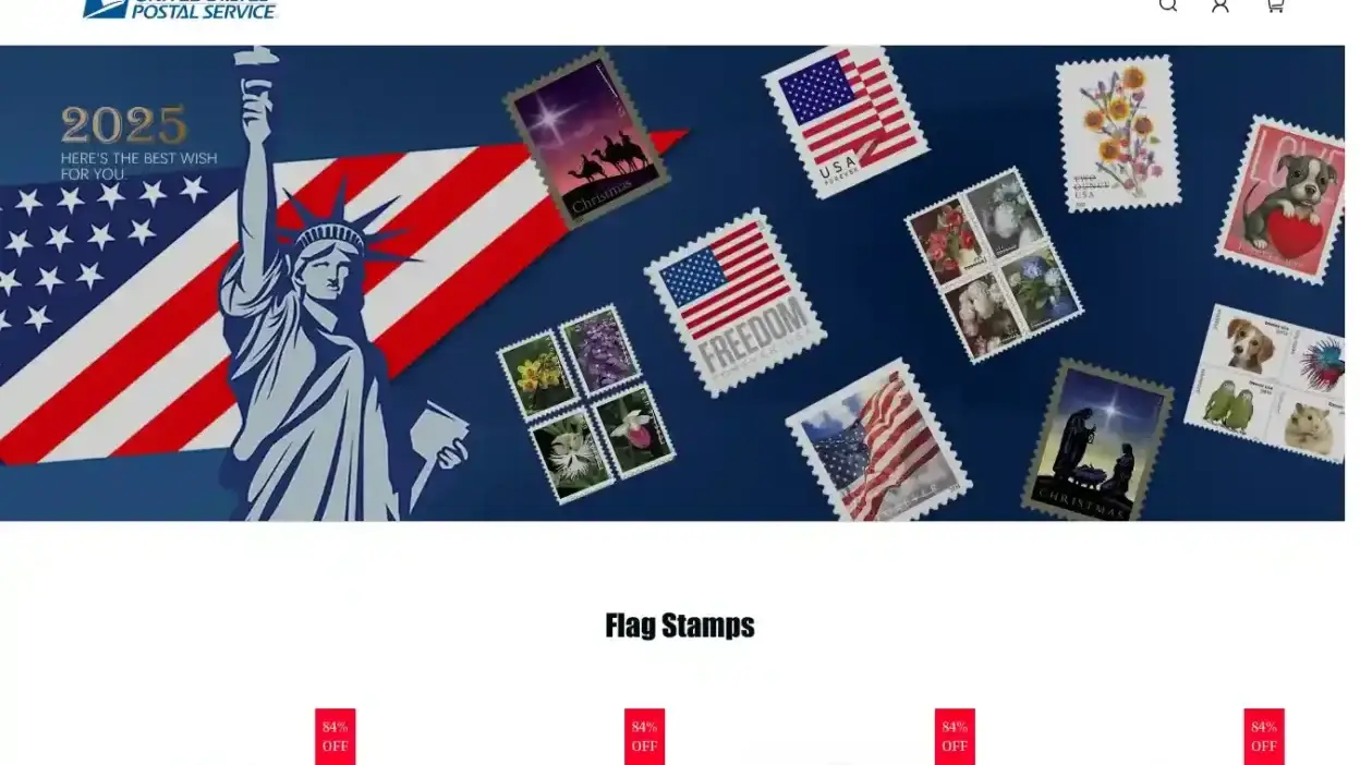 Screenshot of Non-Delivery scam website Usps2025.com