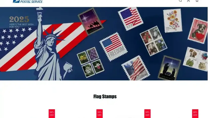 Screenshot of Non-Delivery scam website Usps2025.com