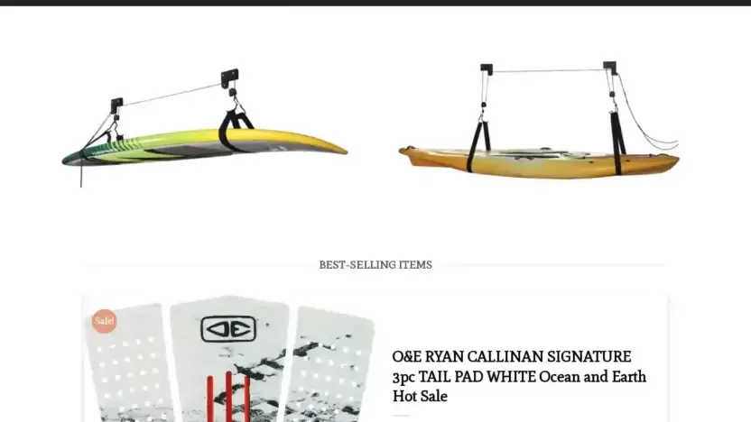 Screenshot of Non-Delivery scam website Ussurfitem.com