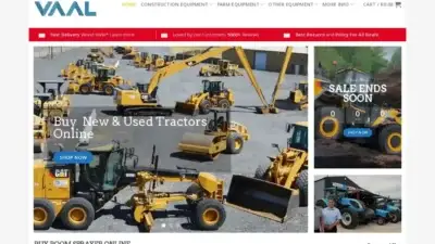 Screenshot of Automobile scam website Vaalenterprisemachinery.com