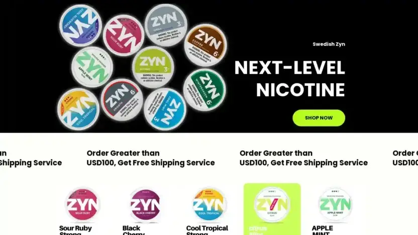 Screenshot of Non-Delivery scam website Variouszyn.shop