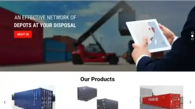 Screenshot of Container scam website Vegancontainers.com