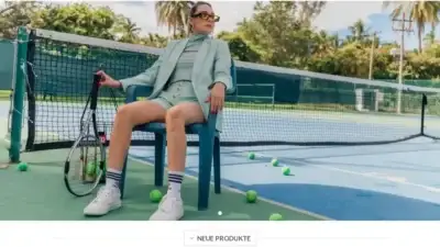 Screenshot of Fashion scam website Verkaufdesport.com