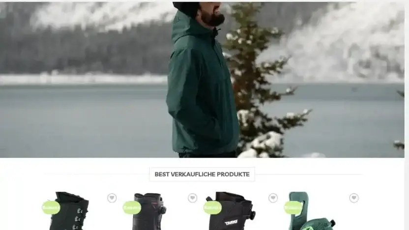 Screenshot of Non-Delivery scam website Verkaufskisports.com