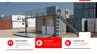 Screenshot of Non-Delivery scam website Vertexcontainers.com