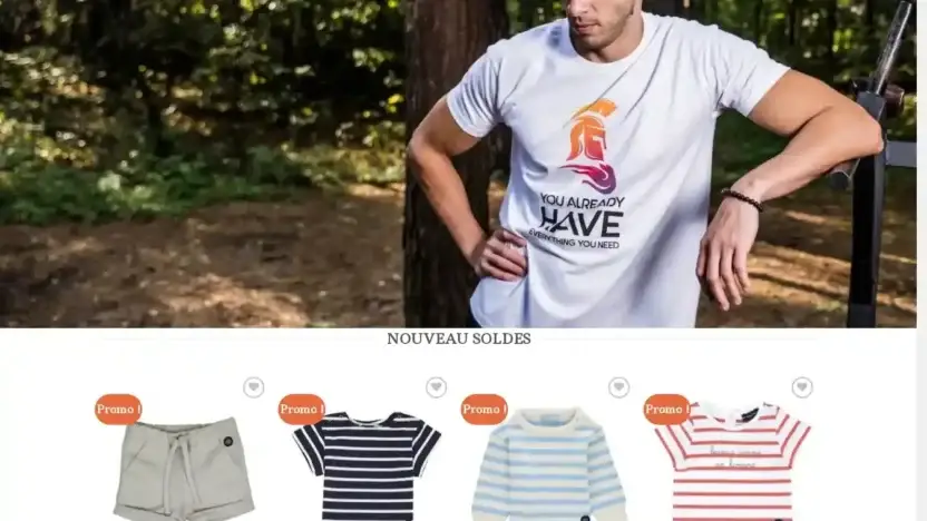 Screenshot of Non-Delivery scam website Vetementsmarin.com