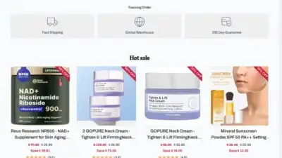 Screenshot of Non-Delivery scam website Viality.store