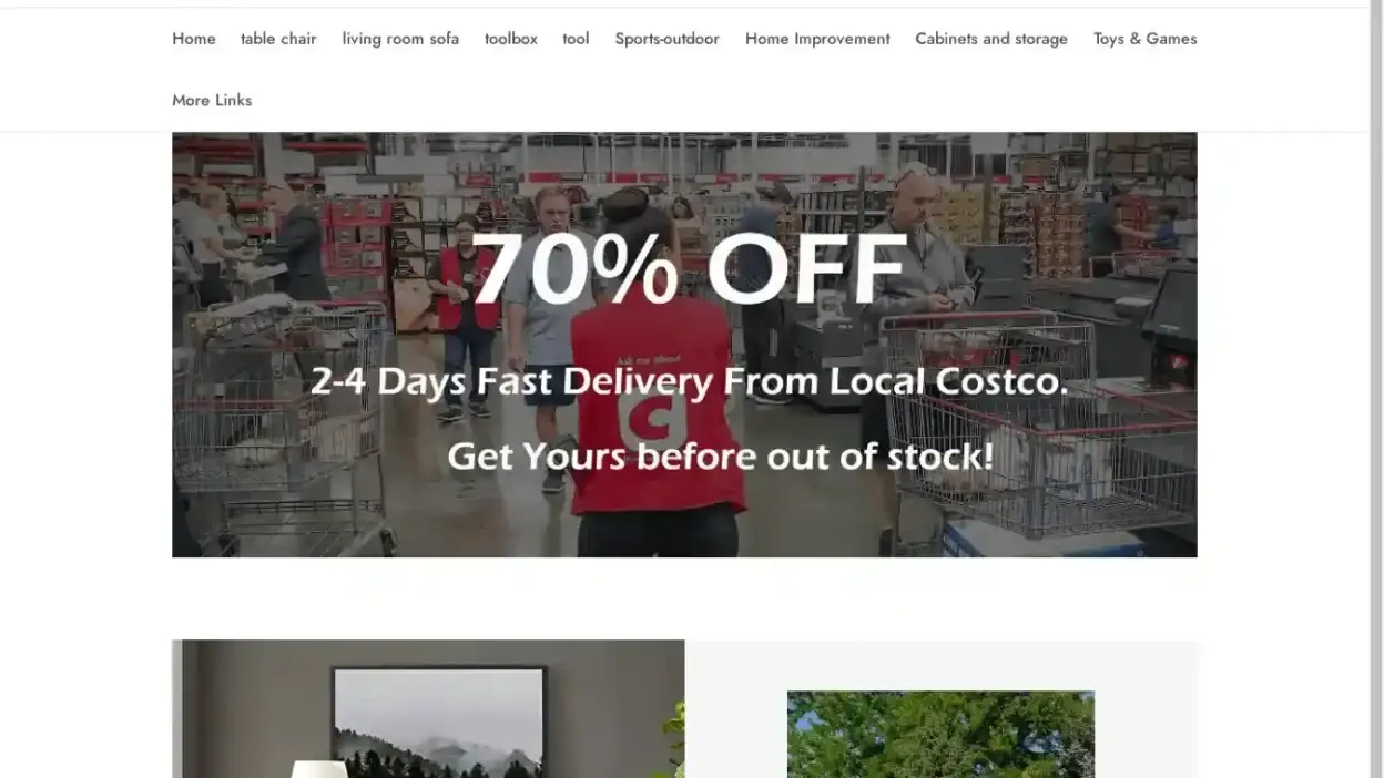 Screenshot of Non-Delivery scam website Victoriase.shop