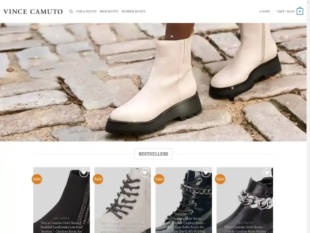 vincecamutoboot-com Alternative Text