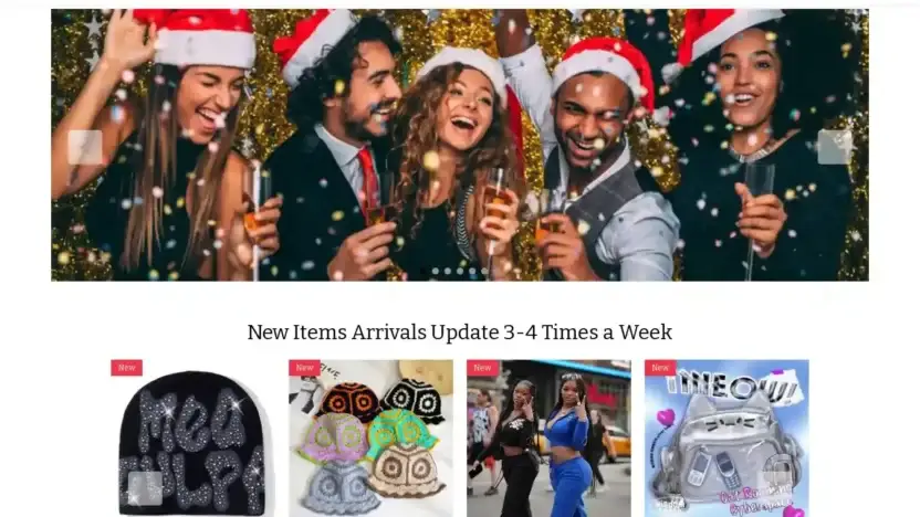 Screenshot of Non-Delivery scam website Vipfashionbeauty.com