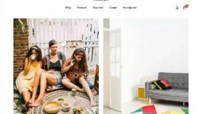 Screenshot of Non-Delivery scam website Visitcarpet.com