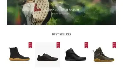 Screenshot of Fashion scam website Vivofooted.com