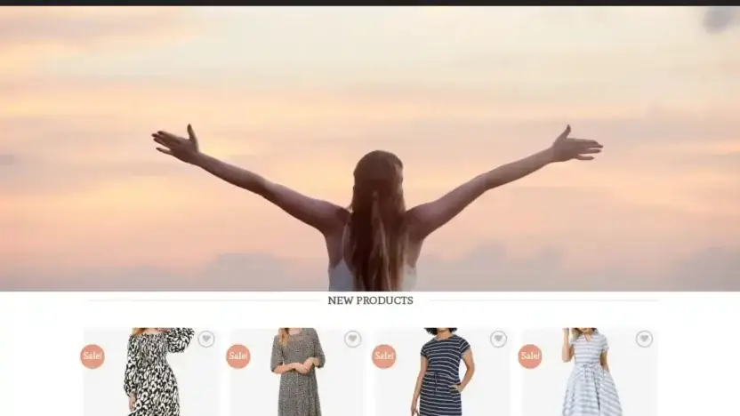 Screenshot of Fashion scam website Vogueellos.com