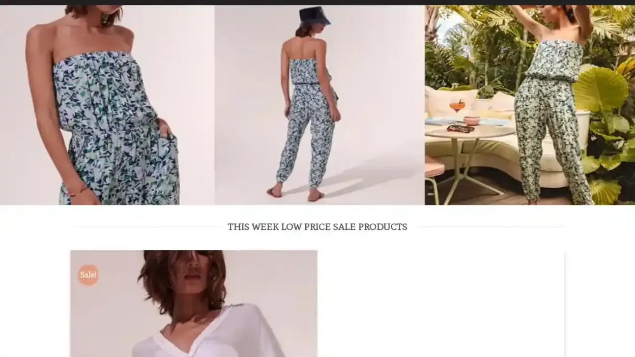 Screenshot of Fashion scam website Voguespaceus.com