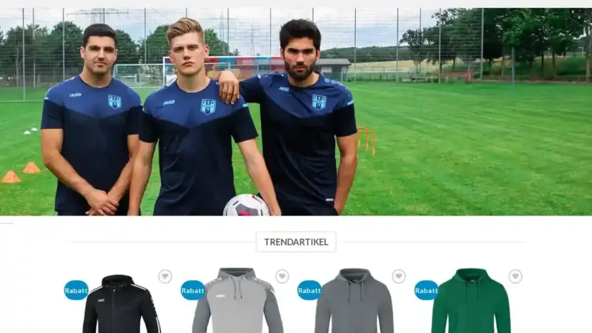 Screenshot of Non-Delivery scam website Volleyballjako.com