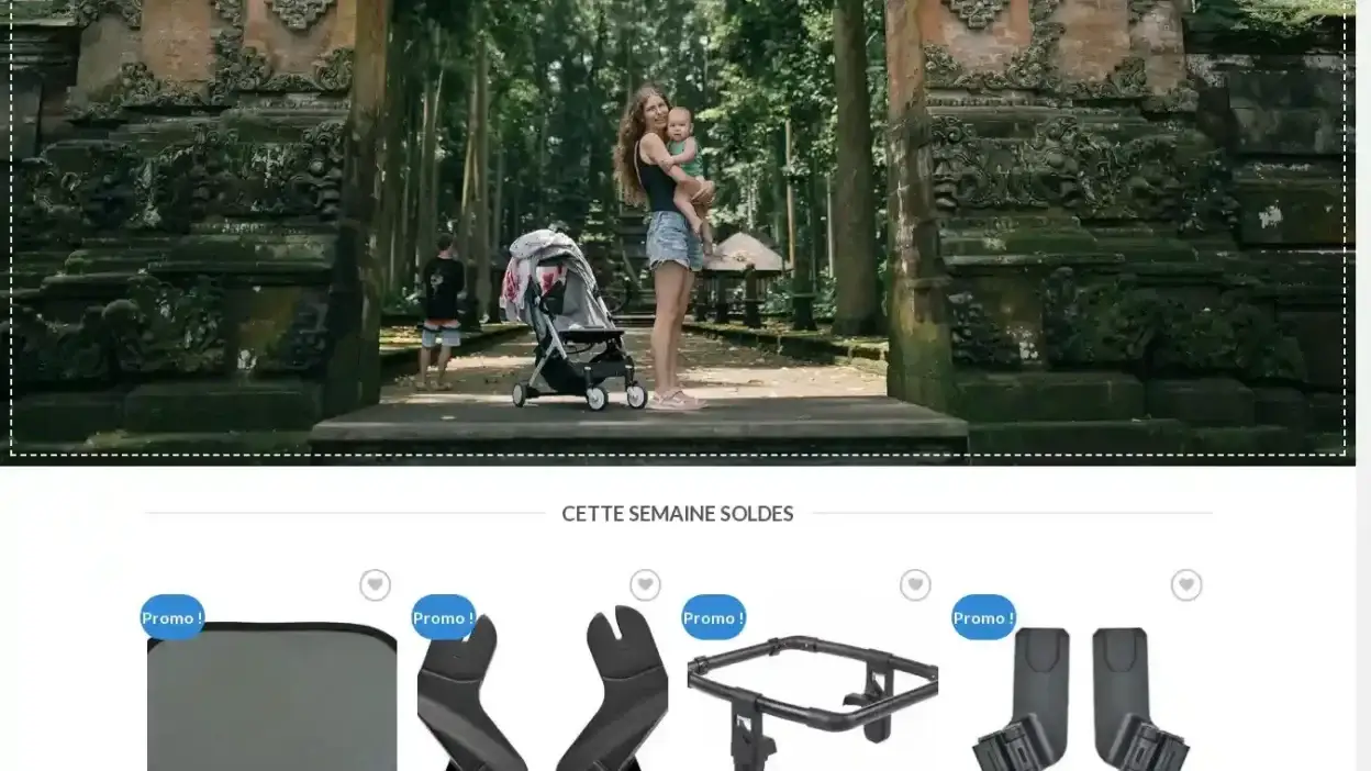 Screenshot of Non-Delivery scam website Voyagesbebefr.com