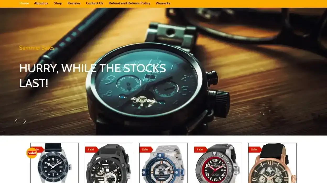 Screenshot of Non-Delivery scam website Watchwaveau.com