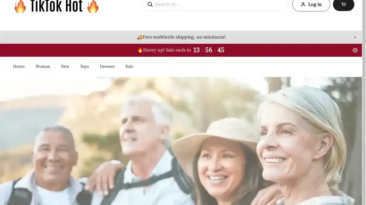 Screenshot of Non-Delivery scam website Wellnx.shop