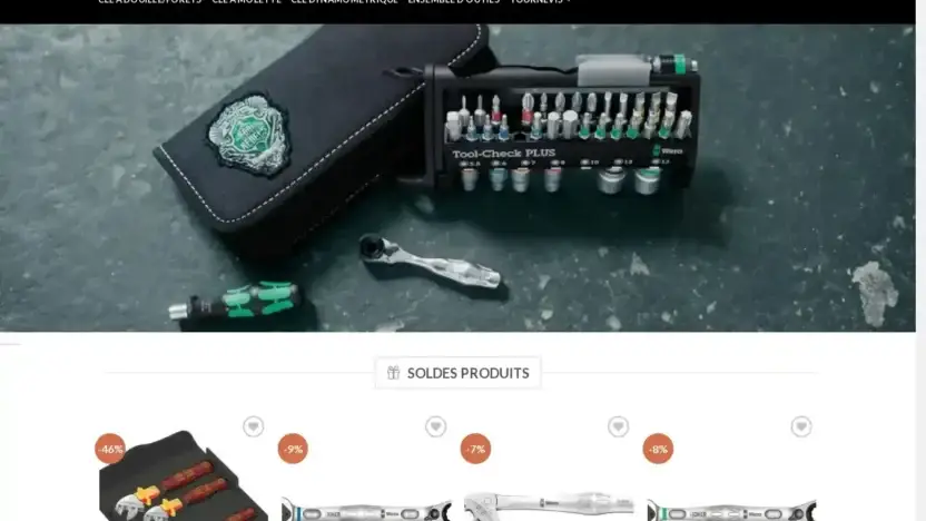 Screenshot of Non-Delivery scam website Weraoutils.com