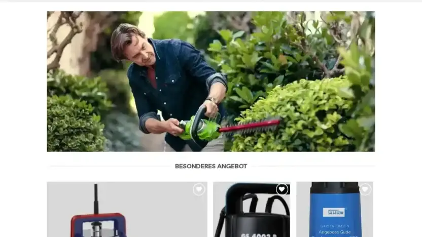 Screenshot of Non-Delivery scam website Werkzeuggude.com