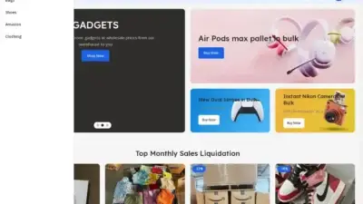 Screenshot of Liquidation scam website Wholesaleliquidationloads.com