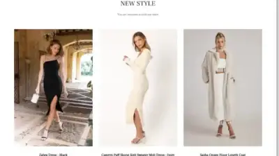 Screenshot of Non-Delivery scam website Womensclothingp.shop