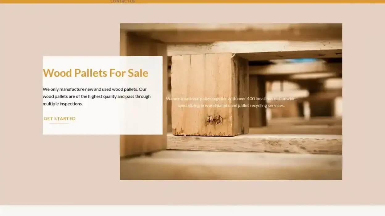 Screenshot of Non-Delivery scam website Woodpallets.shop