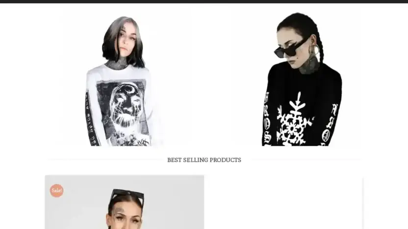 Screenshot of Fashion scam website World-trendy.com