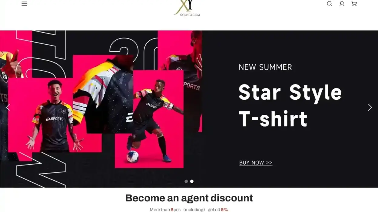 Screenshot of Non-Delivery scam website Xyong1.com