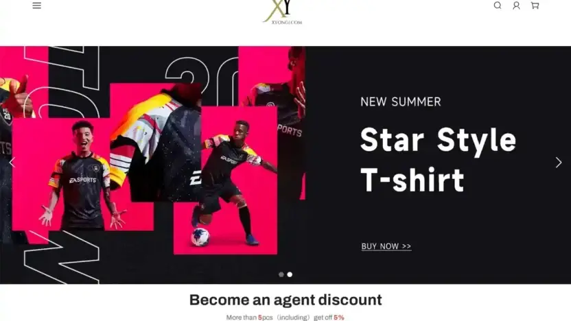 Screenshot of Non-Delivery scam website Xyong1.com