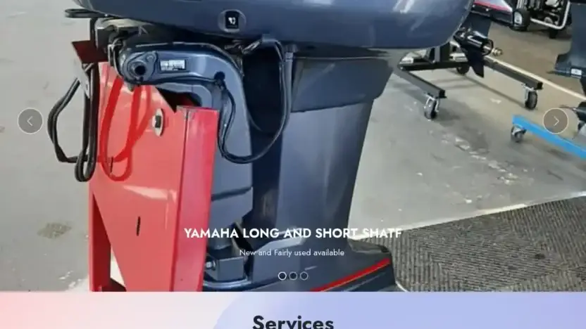 Screenshot of Non-Delivery scam website Yamaha-outboardengines.com