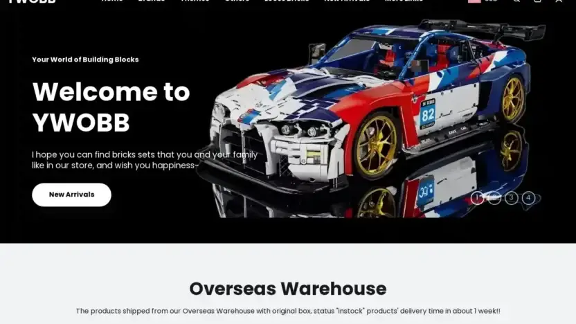 Screenshot of Non-Delivery scam website Yourwobb.com