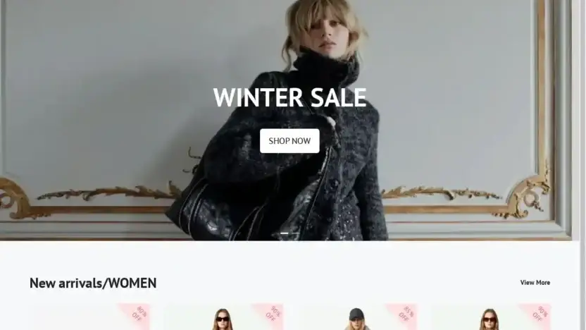 Screenshot of Non-Delivery scam website Zadiggvoltaire.shop