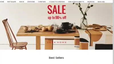 Screenshot of Non-Delivery scam website Zahomesale.shop