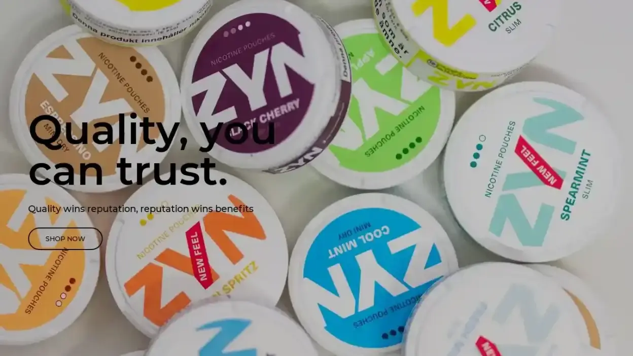 Screenshot of Non-Delivery scam website Zynsshopping.com