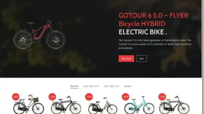 Screenshot of Non-Delivery scam website "Abike-trott.com"