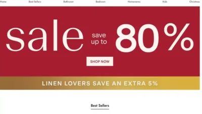 Screenshot of Non-Delivery scam website "Adairsvipsale.com"