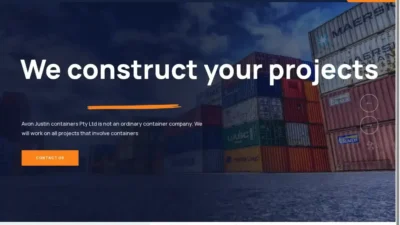 Screenshot of Non-Delivery scam website "Ajcontainer.com"