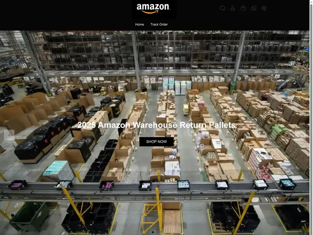 Screenshot of Non-Delivery scam website ""